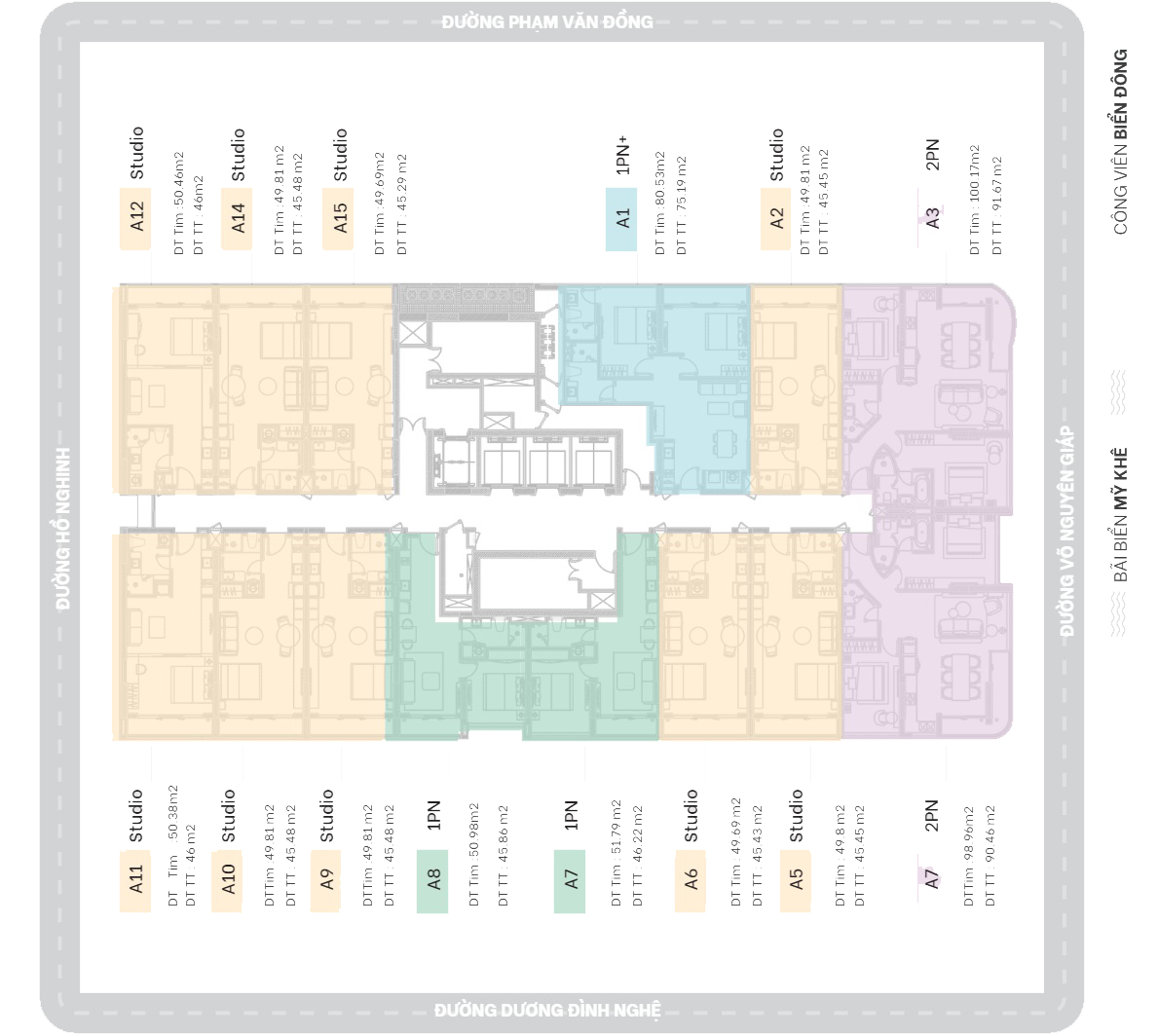 Mặt bằng Tower A